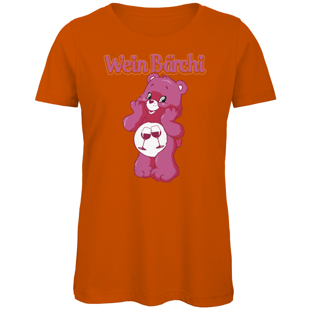 Wein Bärchi - Glücksbärchi - Damen Premium Bio T-Shirt Urban Orange
