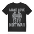 Make Love Not War Shirt - Anti-Kriegs Peace Design mit LGBTQ+ Soldaten Black