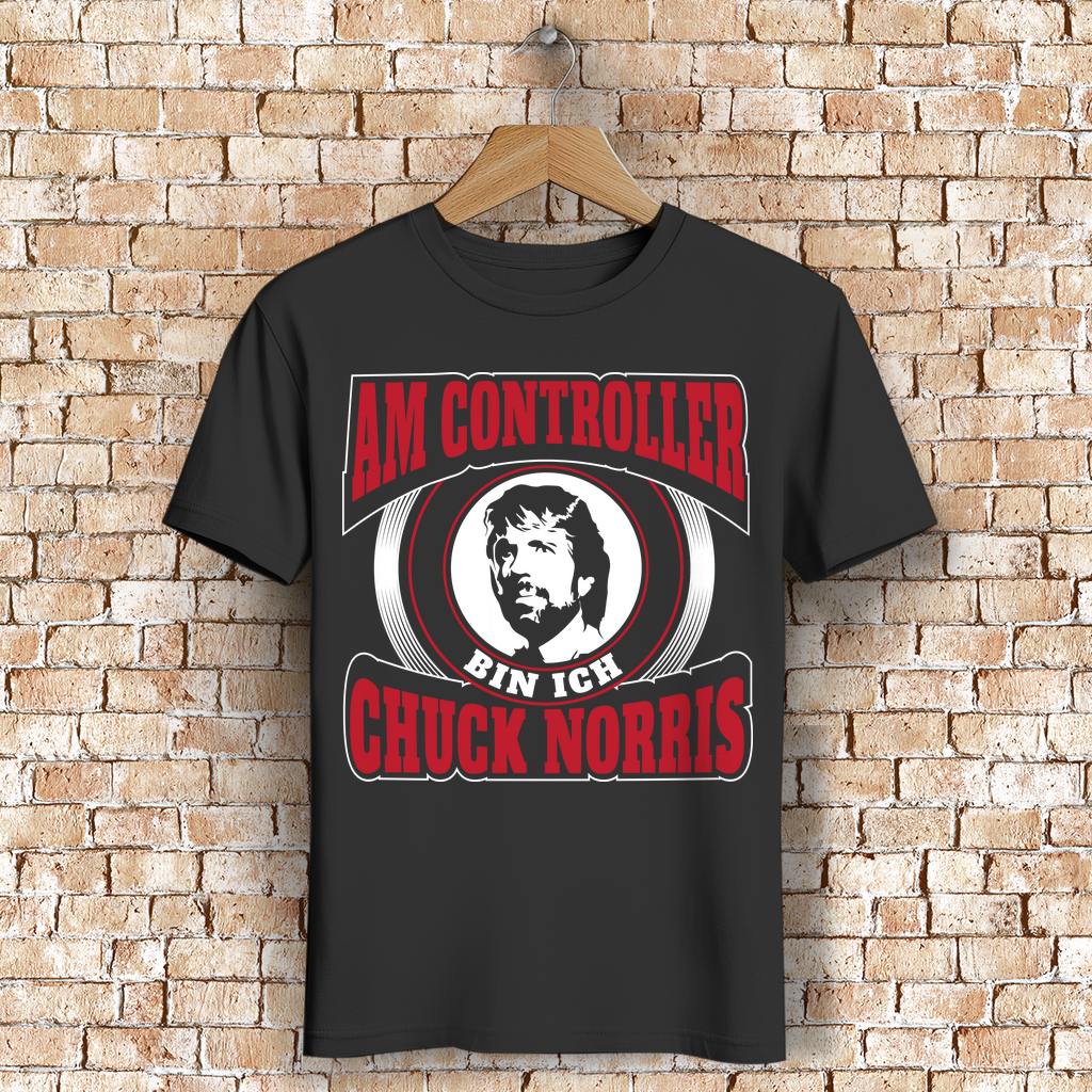 Chuck Norris Controller Shirt – Lustiges Gaming T-Shirt für Männer