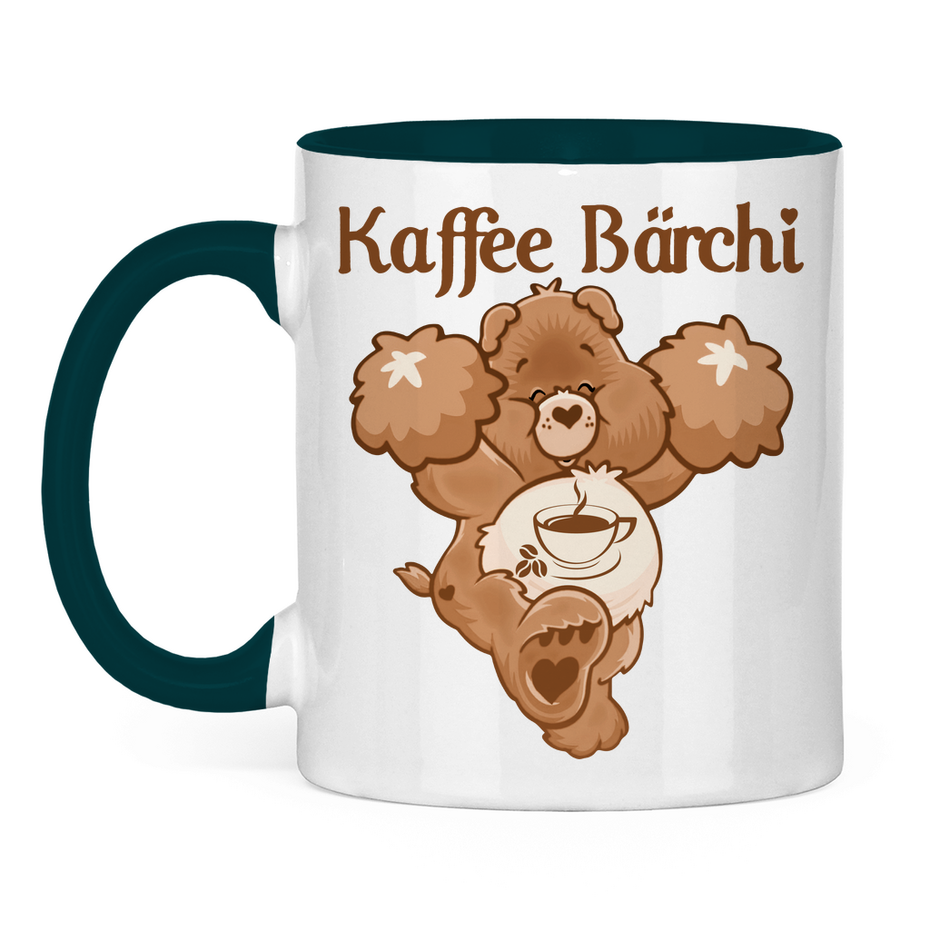 Kaffee Bärchi - Glücksbärchi - Tasse zweifarbig