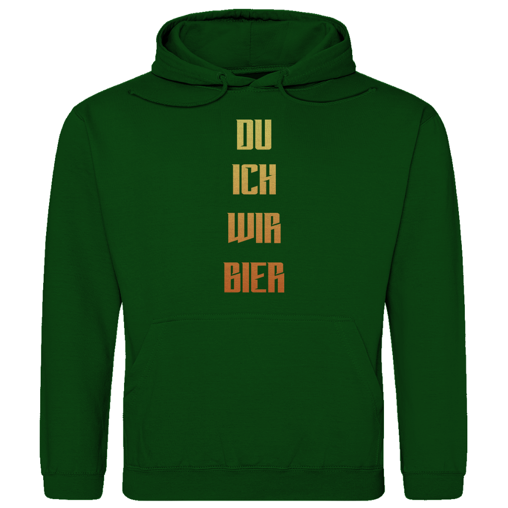 Strammsein Du Ich Wir Bier - Herren Hoodie