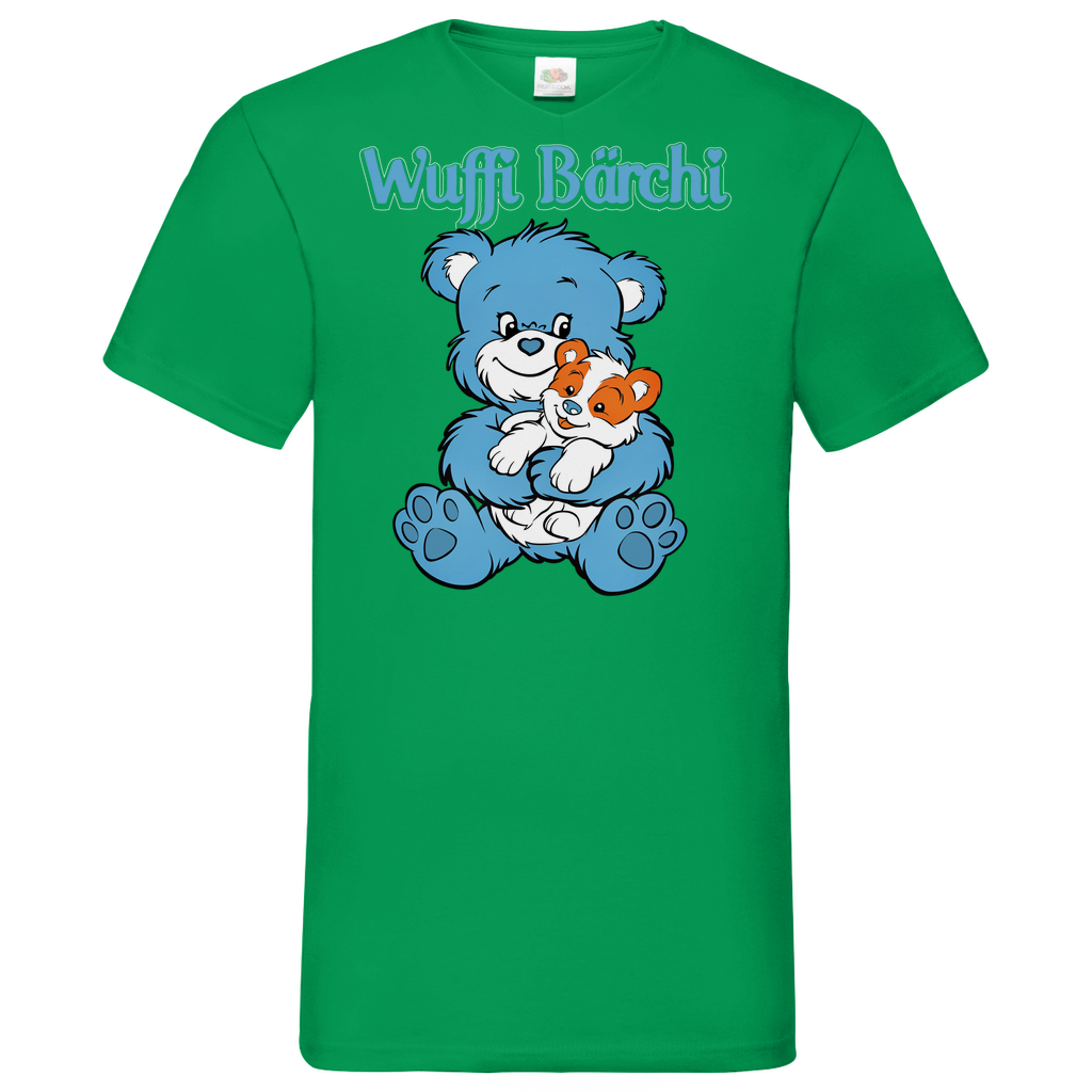 Wuffi Bärchi - Glücksbärchi - Herren V-Neck Shirt