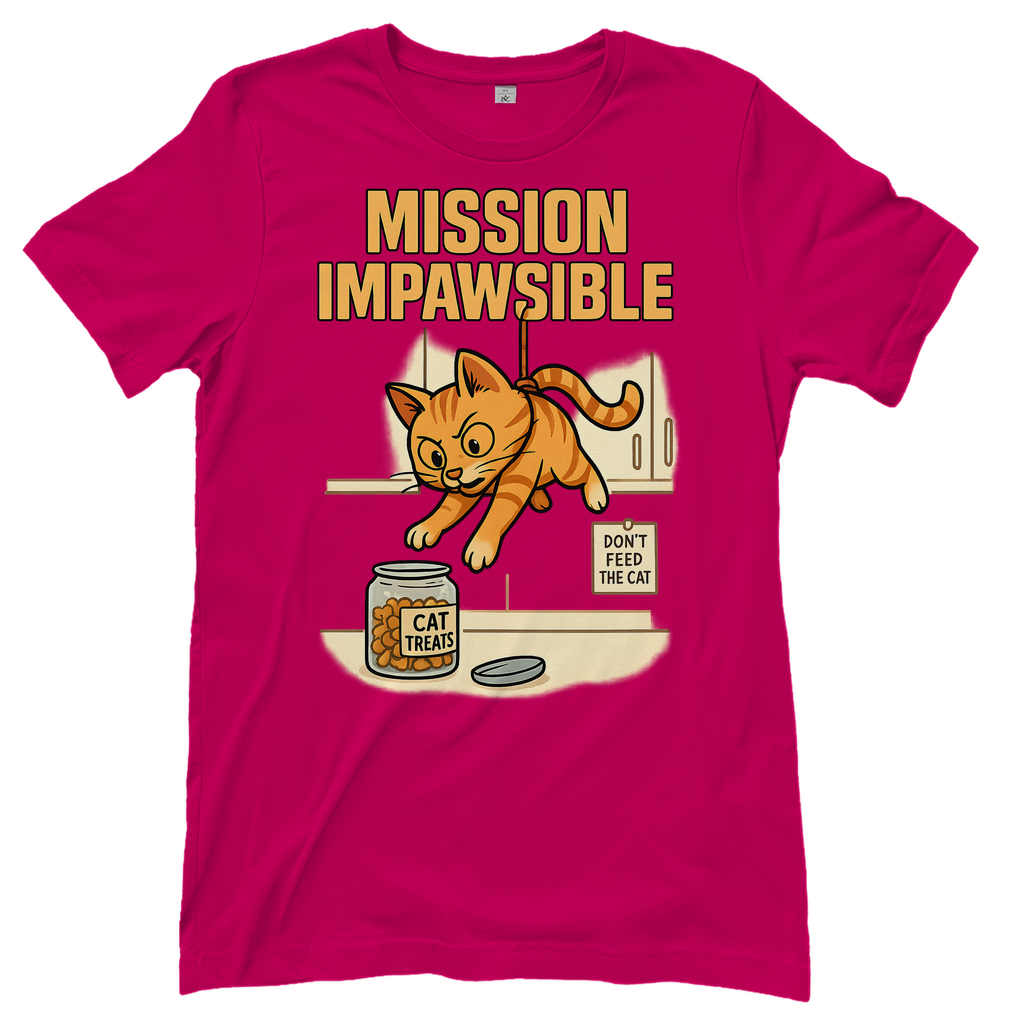 Mission Impawsible Katze - Damen T-Shirt Sorbet