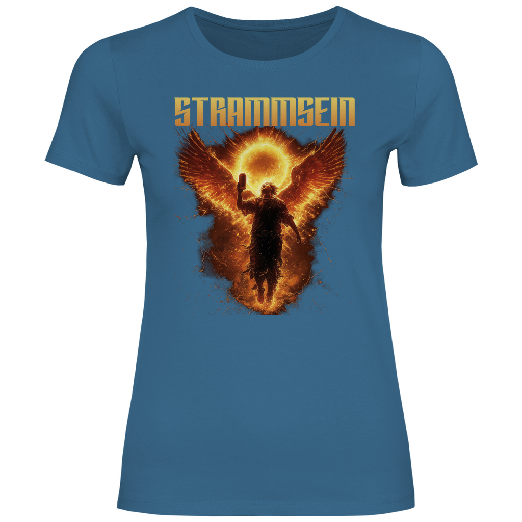 Strammsein Du Ich Wir Bier - Damenshirt