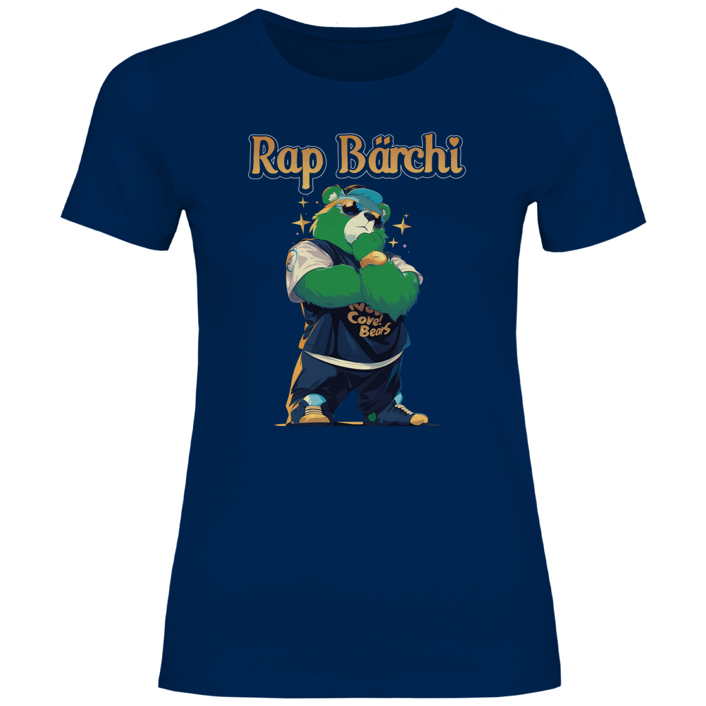 Rap Bärchi - Glücksbärchi - Damenshirt Navy