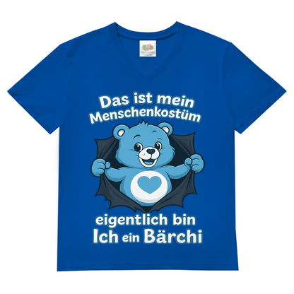 Glücksbärchi Verkleidung Herren Shirt Kindheitsheld Bio Royal Blue
