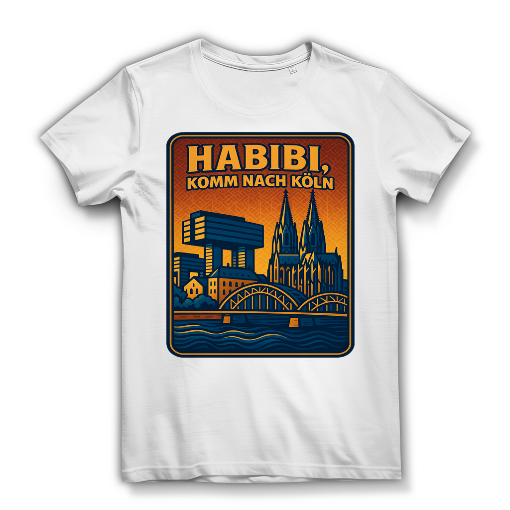 Habibi komm nach Köln - Damen Premium Bio T-Shirt White