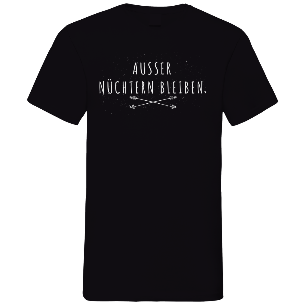 Ausser nüchtern bleiben - Herren V-Neck Shirt