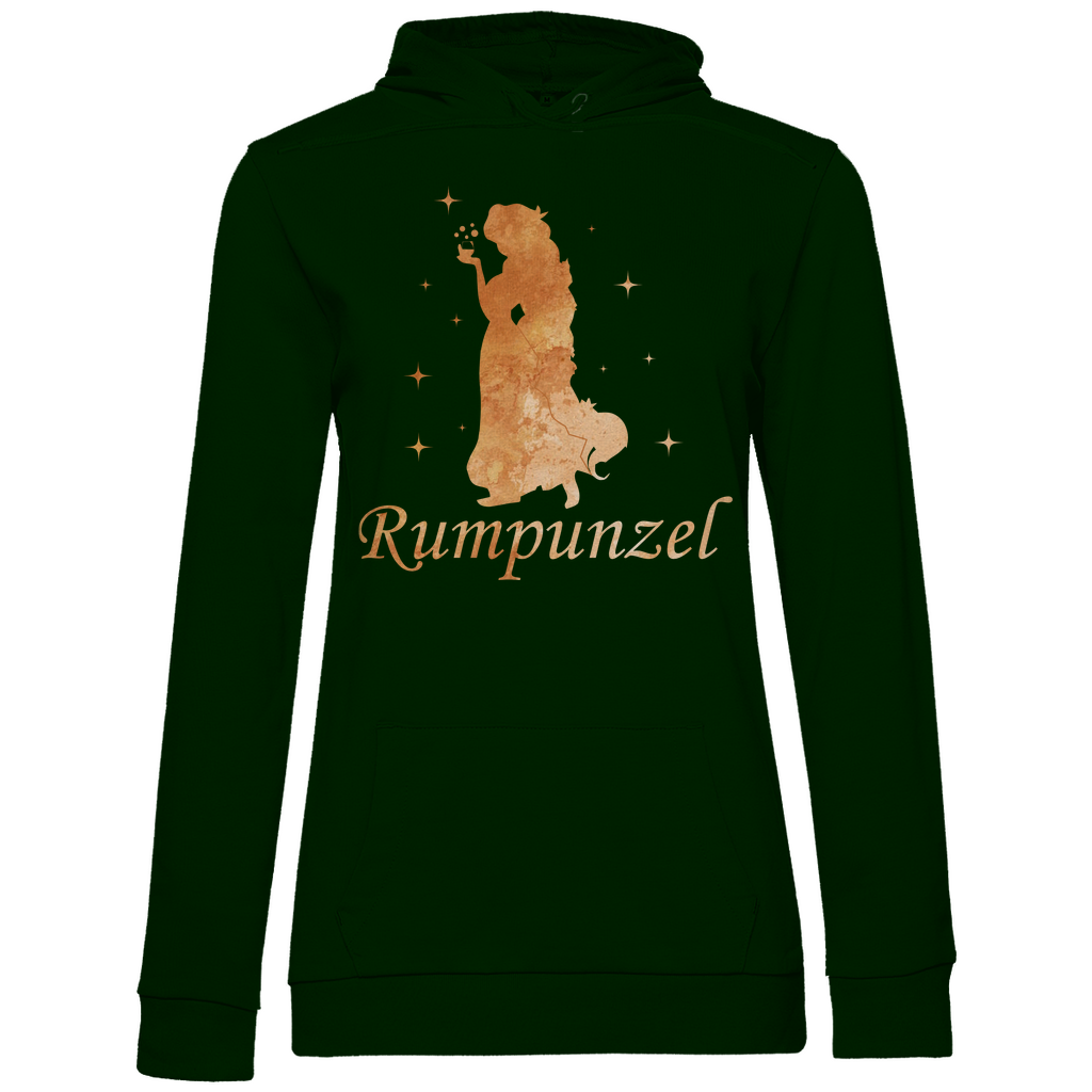 Rumpunzel - Prinzessin Aquarell - Damen Hoodie Forest Green
