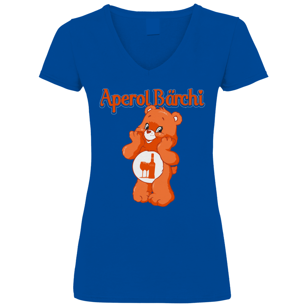 Aperol Bärchi - Glücksbärchi - V-Neck Damenshirt