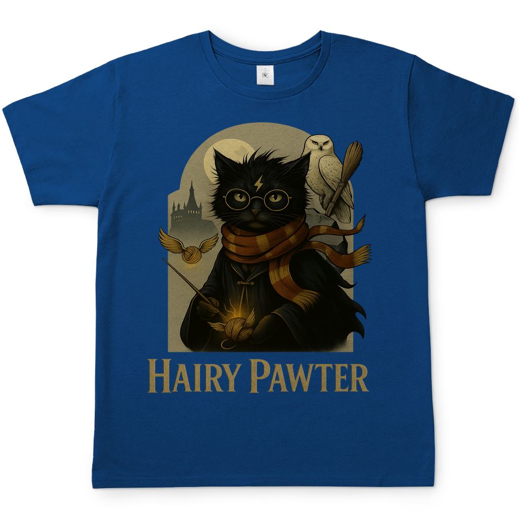 Hairy Pawter Harry Potter Katze - Herren T-Shirt Royal Blue