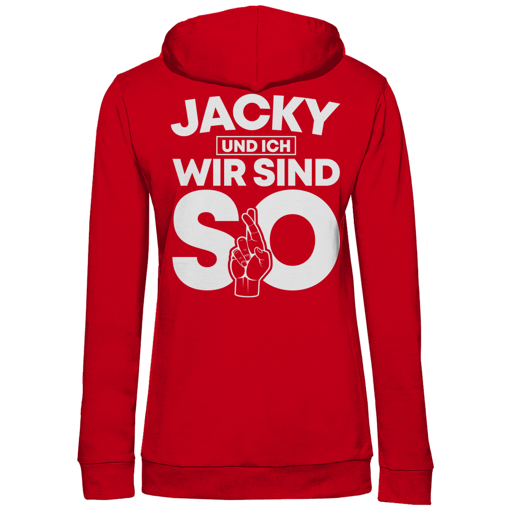 Jacky und ich wir sind so Jack Daniels - Damen Hoodie