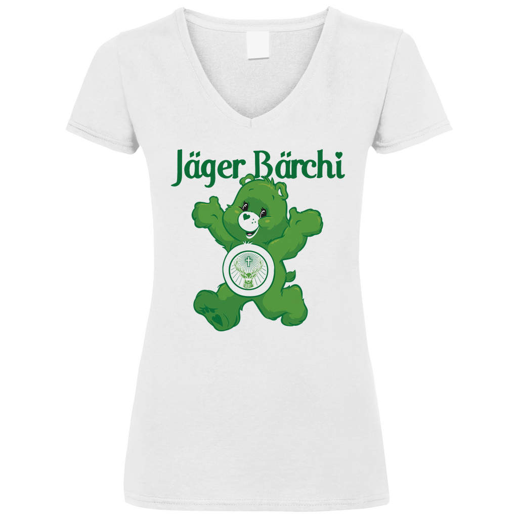 Jäger Bärchi - Glücksbärchi - V-Neck Damenshirt