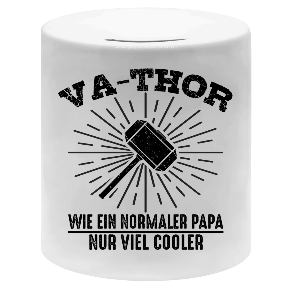 Va-Thor wie ein normaler Papa nur viel cooler - Sparbüchse Money Box