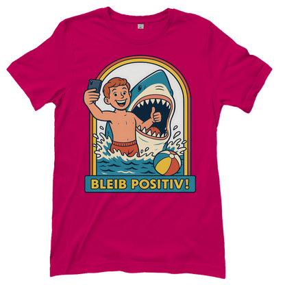 Bleib Positiv Hai Selfie Retro - Damen T-Shirt
