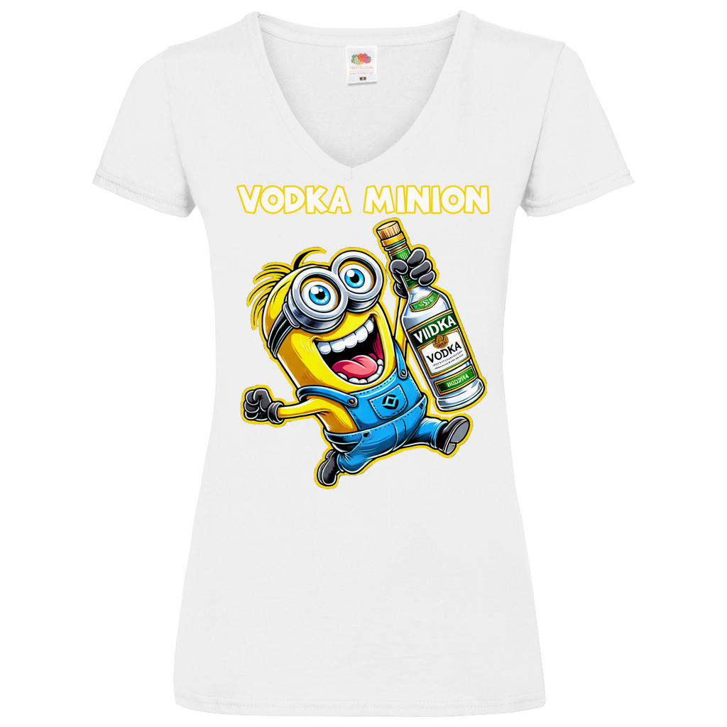 Vodka Minion - V-Neck Damenshirt