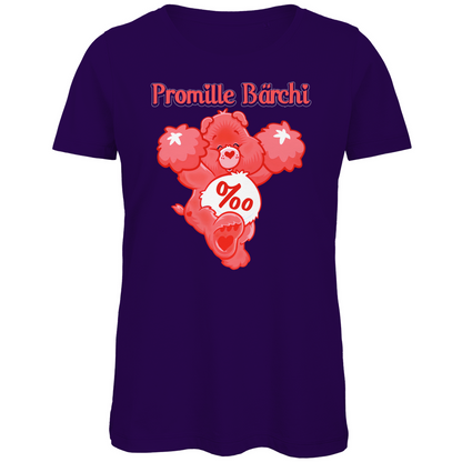 Promille Bärchi - Glücksbärchi - Damen Premium Bio T-Shirt Urban Purple