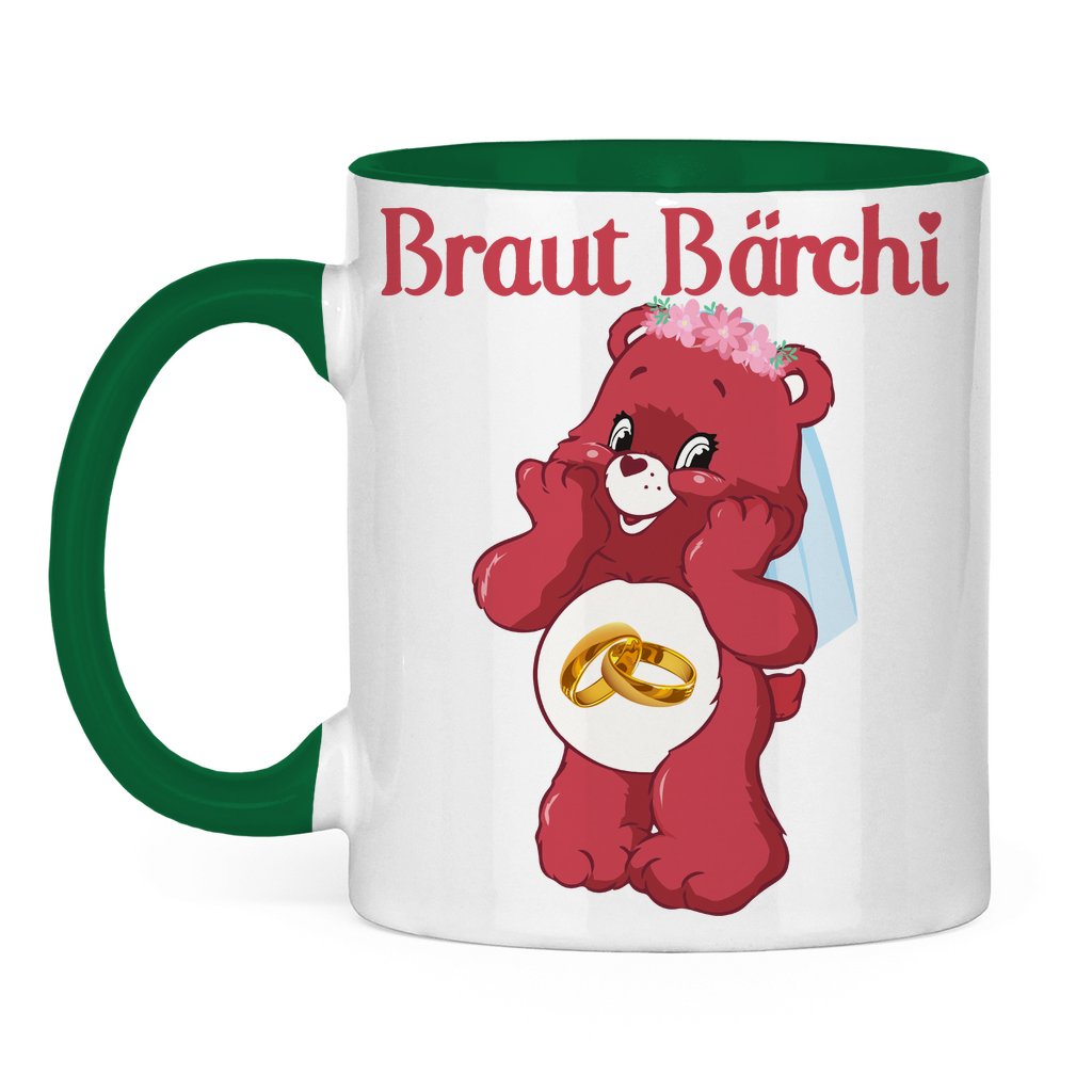 Braut Bärchi - Glücksbärchi - Tasse zweifarbig