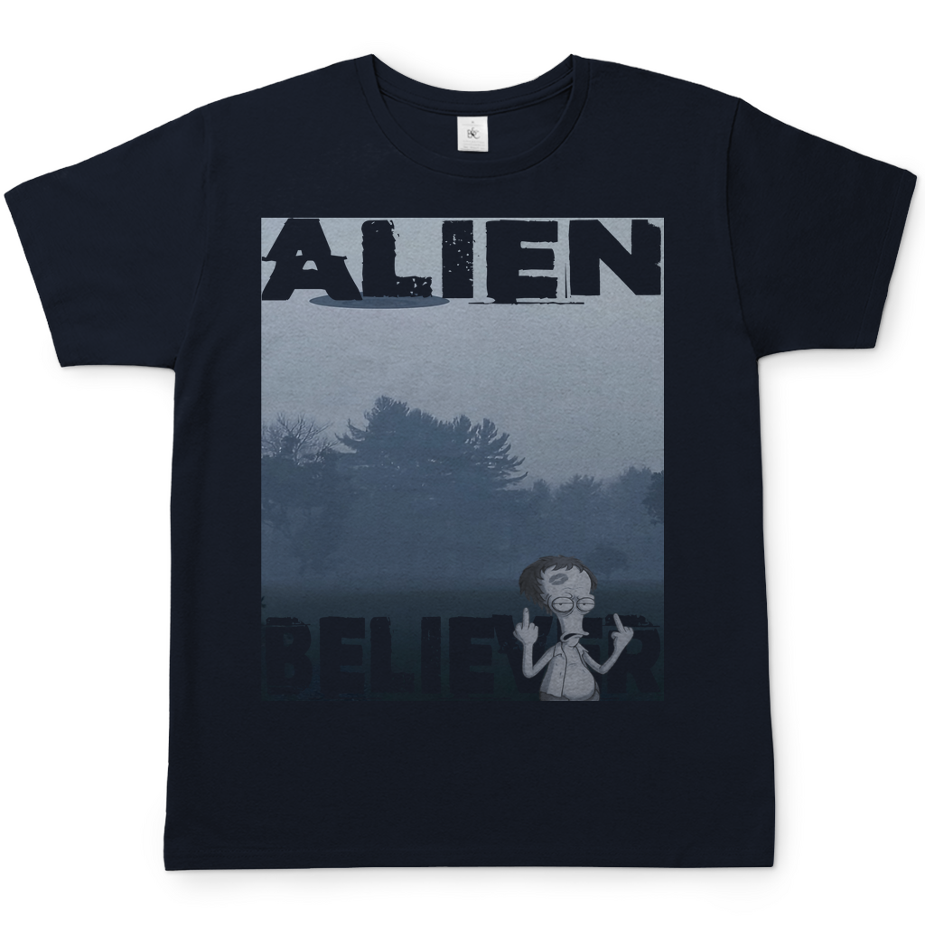 Alien Believer Roger - Herren T-Shirt Navy