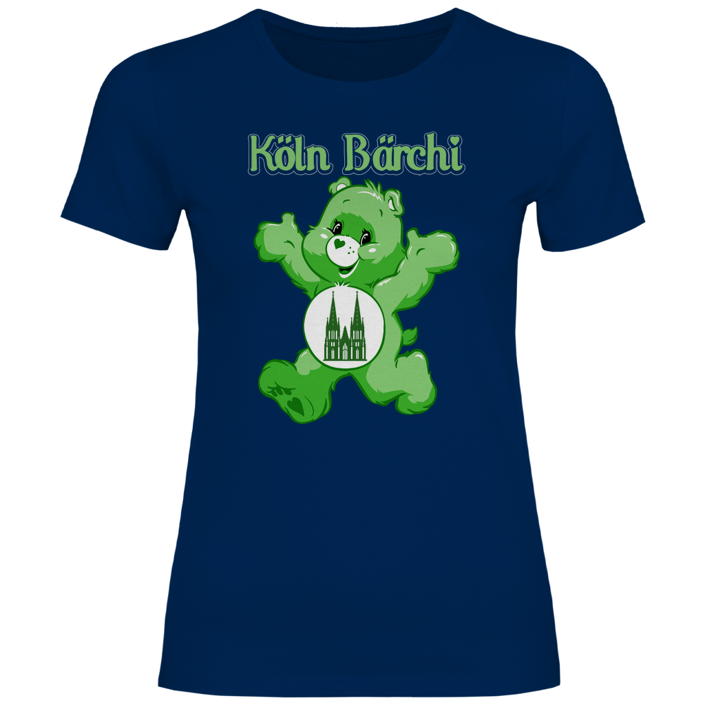 Köln Bärchi - Glücksbärchi - Damenshirt Navy
