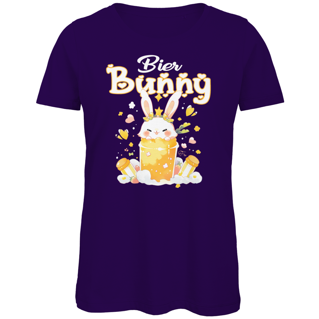 Bier Bunny Hase - Damen Premium Bio T-Shirt Urban Purple