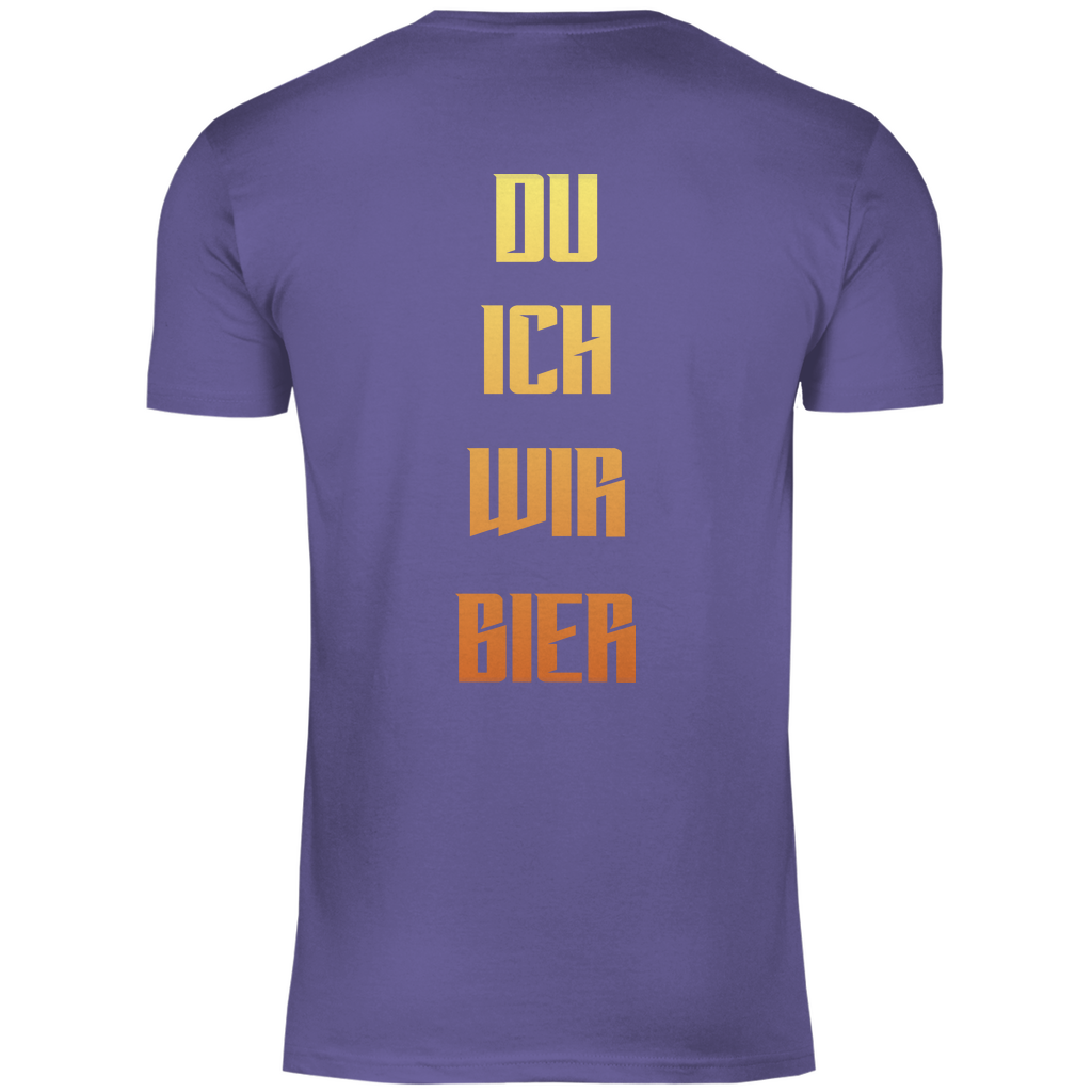 Strammsein Du Ich Wir Bier - Herren Shirt