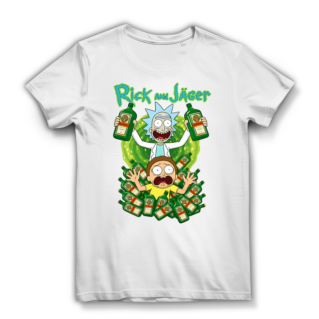 Rick and Jäger mit Morty Jägermeister - Damen Premium Bio T-Shirt