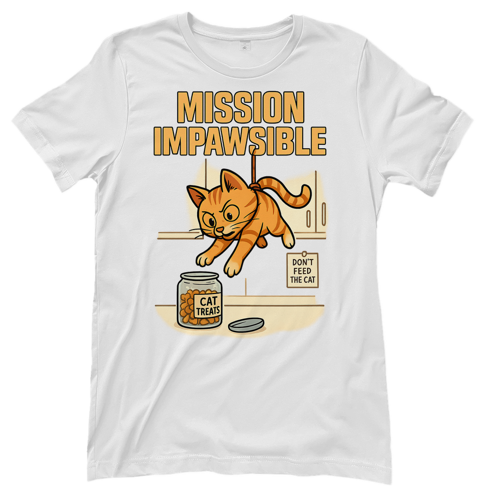 Mission Impawsible Katze - Damen T-Shirt White