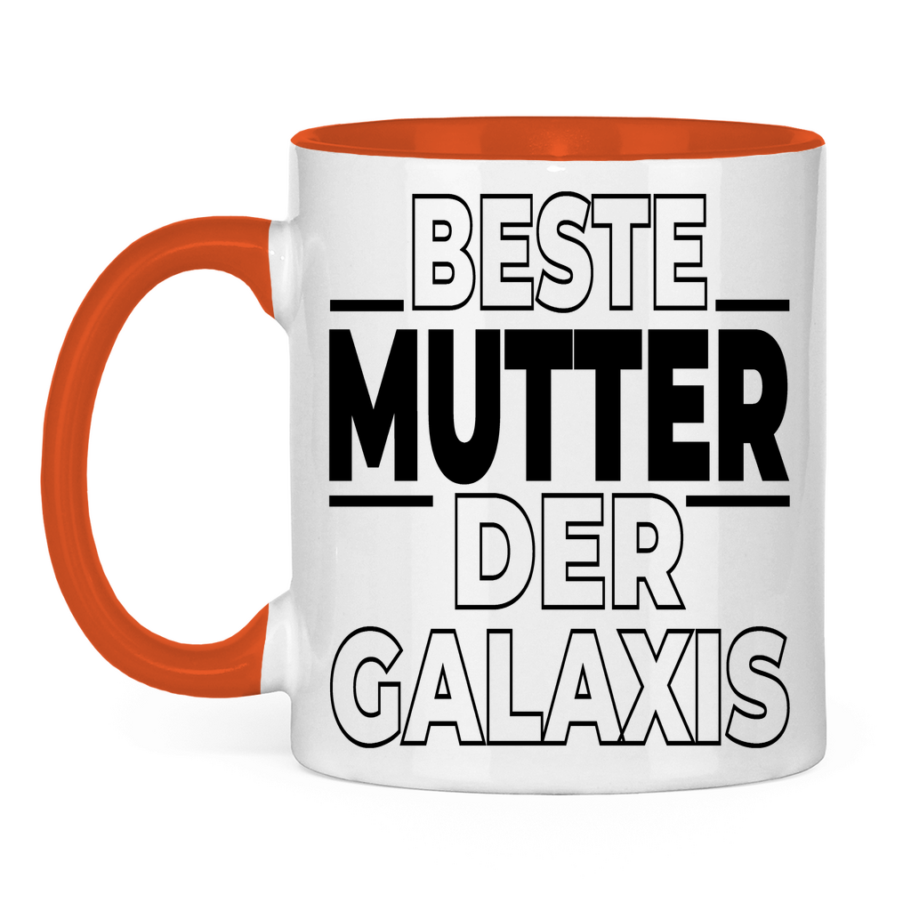 Beste Mutter der Galaxis - Tasse zweifarbig