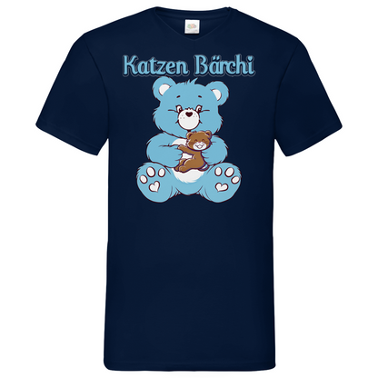Katzen Bärchi - Glücksbärchi - Herren V-Neck Shirt