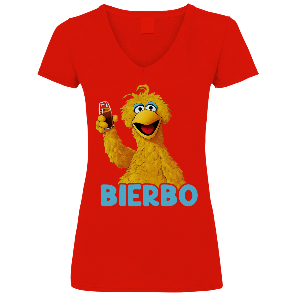 Sesamstraße - Bibo Bierbo - V-Neck Damenshirt