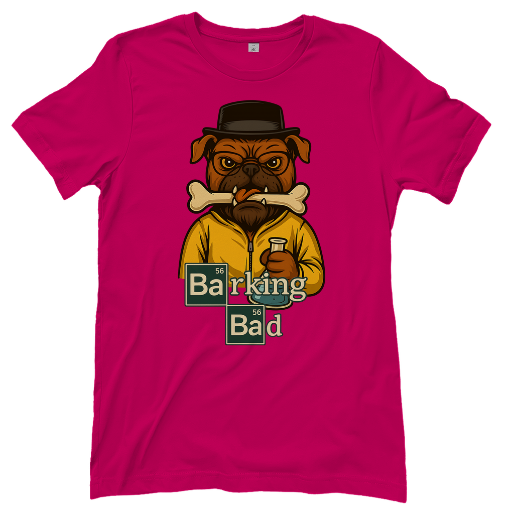Breaking Bad Barking Bad Dog Hunde - Damen T-Shirt Sorbet
