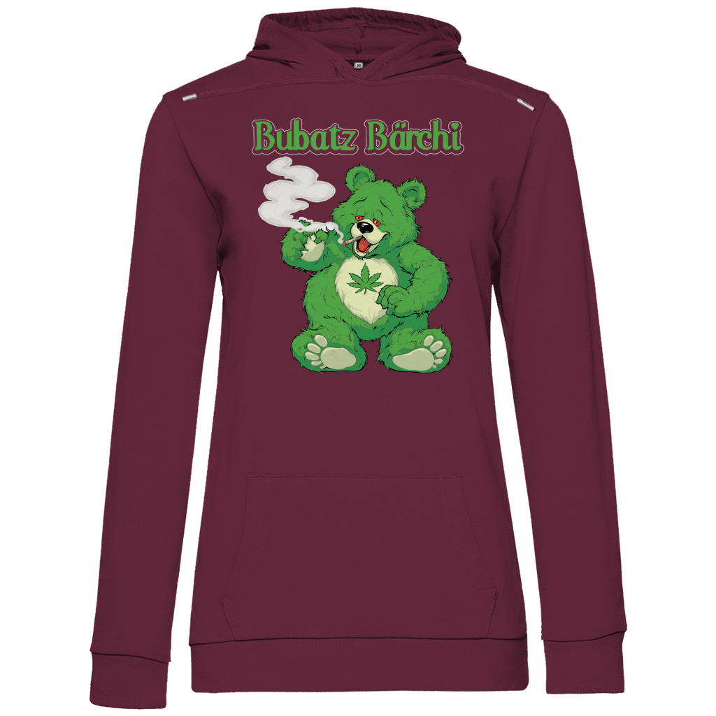 Bubatz Bärchi - Glücksbärchi - Damen Hoodie Wine
