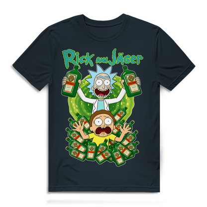 Rick and Jäger mit Morty Jägermeister - Herren Premium Bio T-Shirt