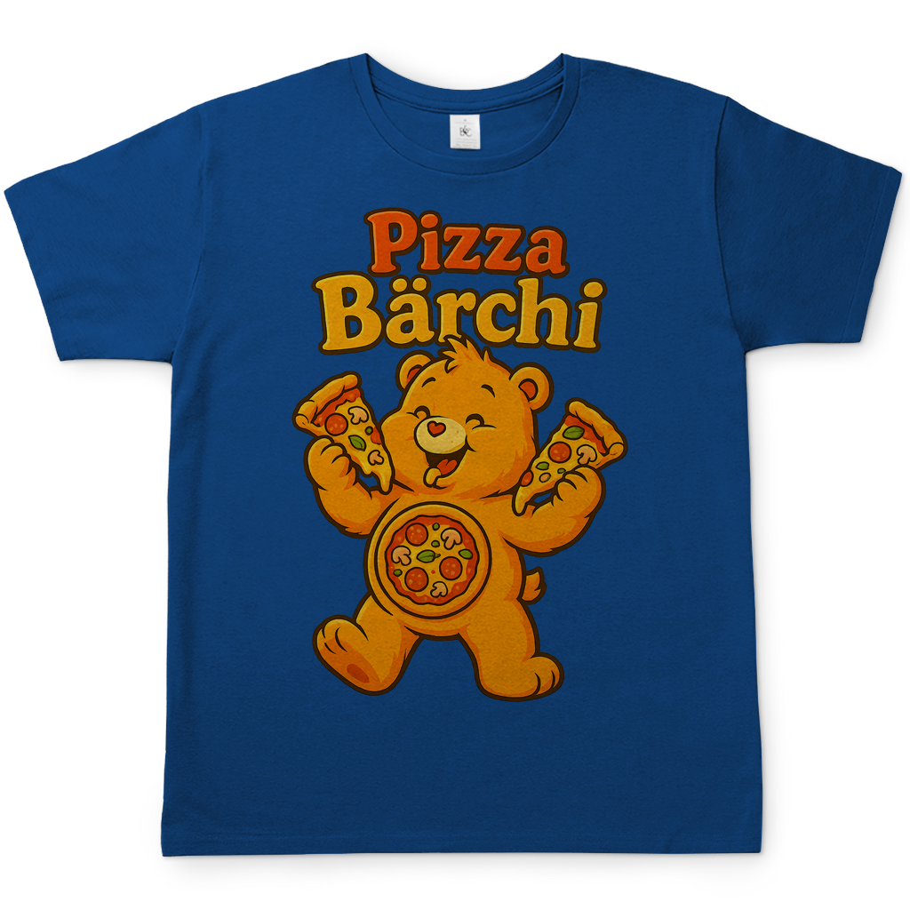 Pizza Bärchi - Glücksbärchi - Herren T-Shirt Royal Blue