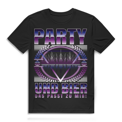 Festival T-Shirt für Herren – Party und Bier das passt zu mir – Club Design