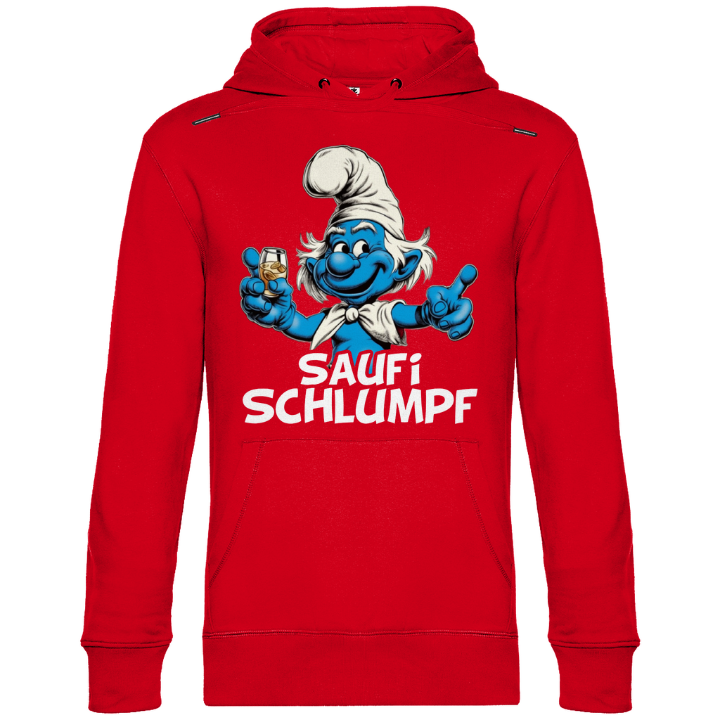 Saufi Schlumpf Grafik - Unisex Hoodie Red