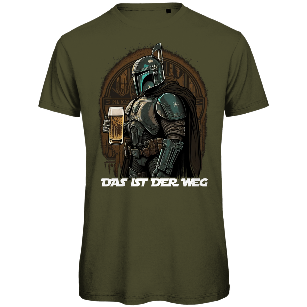 Das ist der Weg Bier Mandalorianer - Herren Premium Bio T-Shirt Khaki