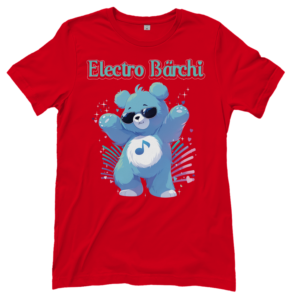 Electro Bärchi - Glücksbärchi - Damenshirt Red