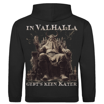 In Valhalla gibt´s kein Kater - Herren Hoodie Jet Black
