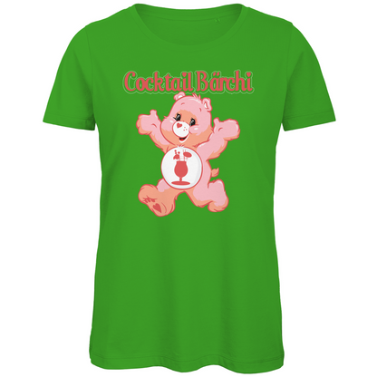 Cocktail Bärchi - Glücksbärchi - Damen Premium Bio T-Shirt Real Green