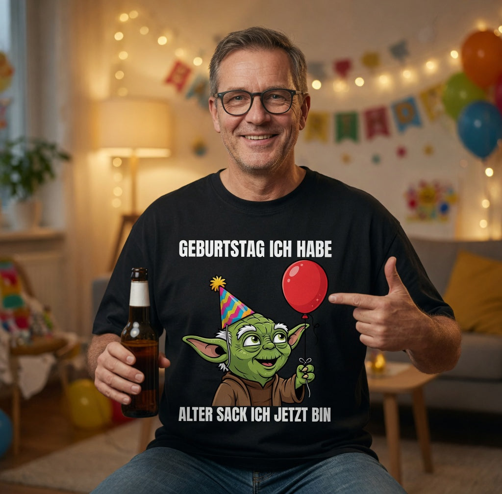 Geburtstag ich habe alter Sack ich jetzt bin Meister Yoda - Jack and Jones Oversize T-Shirt