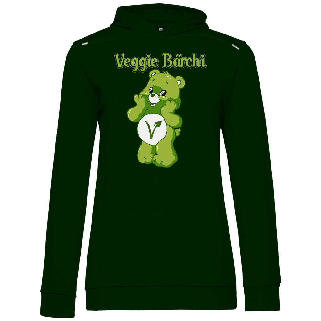 Veggie Bärchi - Glücksbärchi - Damen Hoodie Forest Green