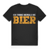 Ich trinke niemals nie Bier – Lustiges Herren T-Shirt mit Spruch Statement Black