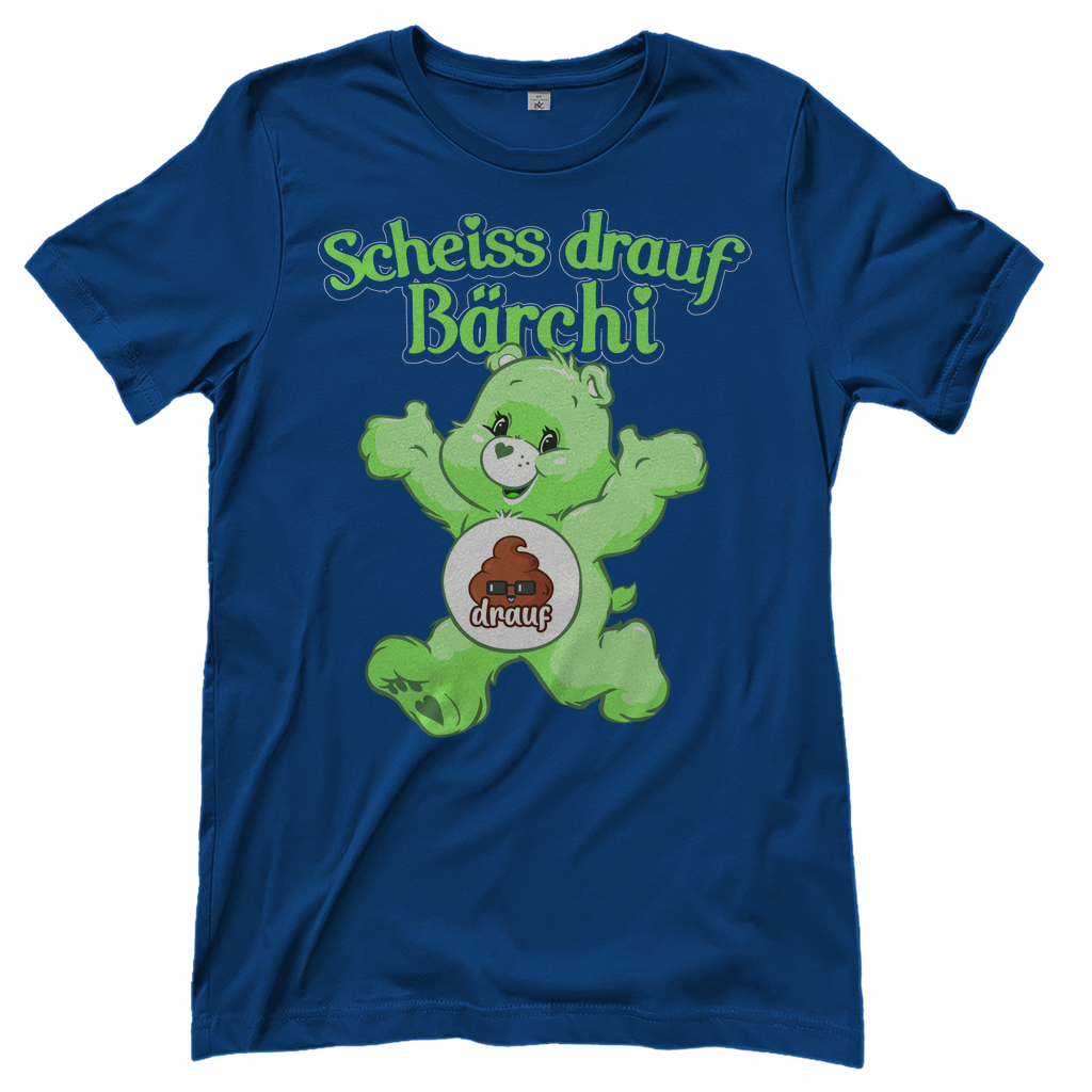 Scheiss drauf Bärchi - Glücksbärchi - Damenshirt Royal Blue