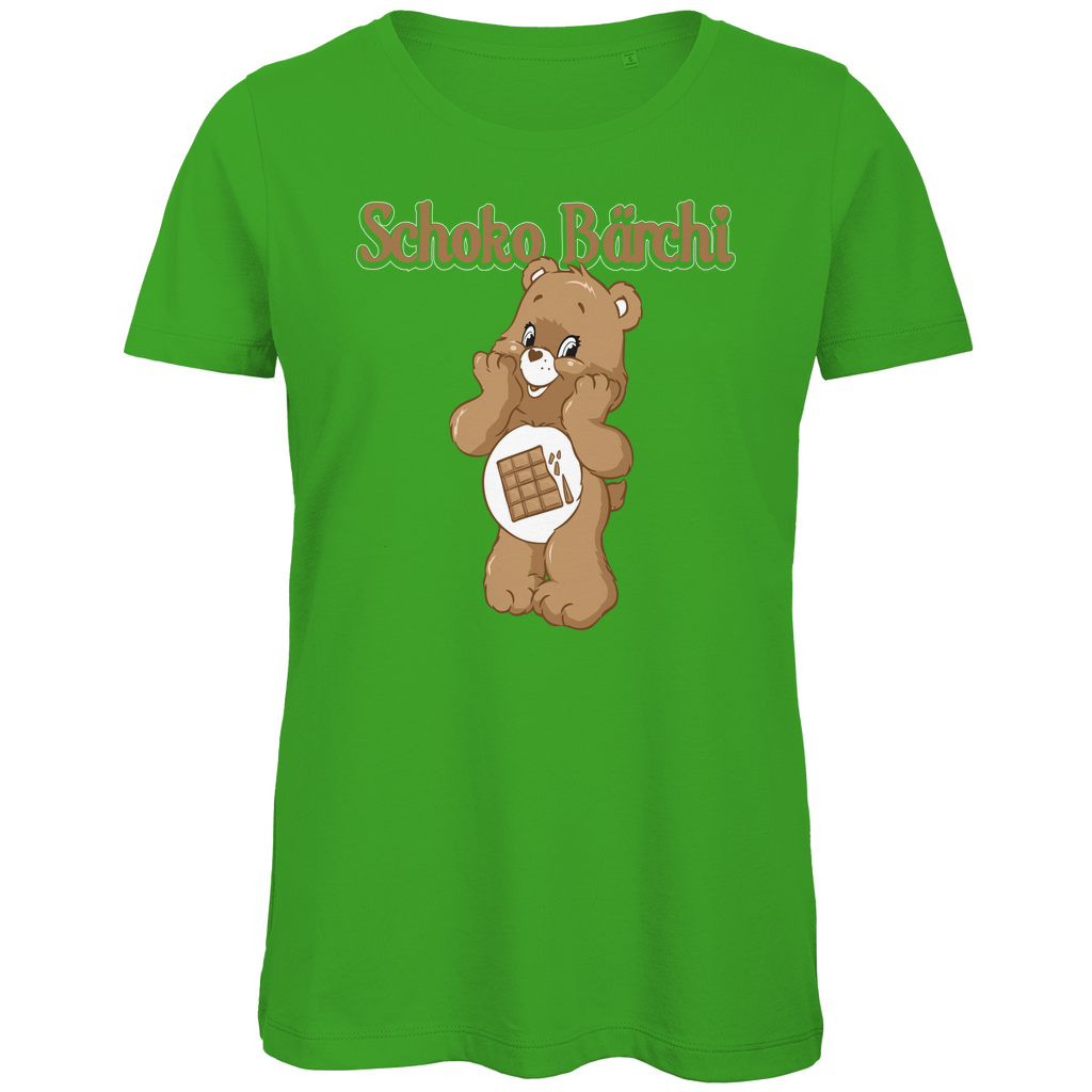 Schoko Bärchi - Glücksbärchi - Damen Premium Bio T-Shirt Real Green