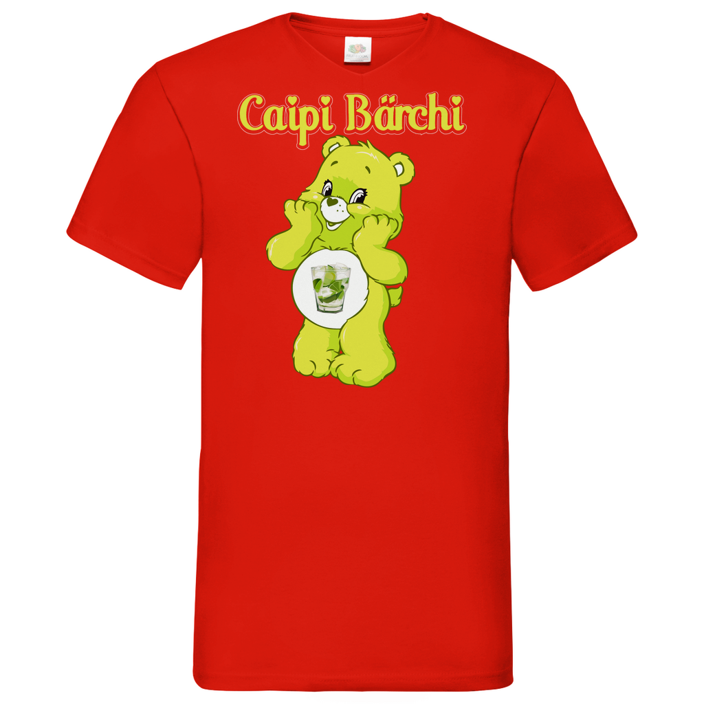 Caipi Bärchi - Glücksbärchi - Herren V-Neck Shirt Red