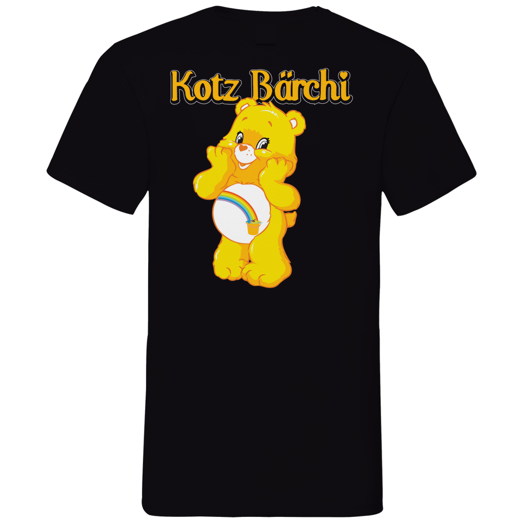 Kotz Bärchi - Glücksbärchi - Herren V-Neck Shirt