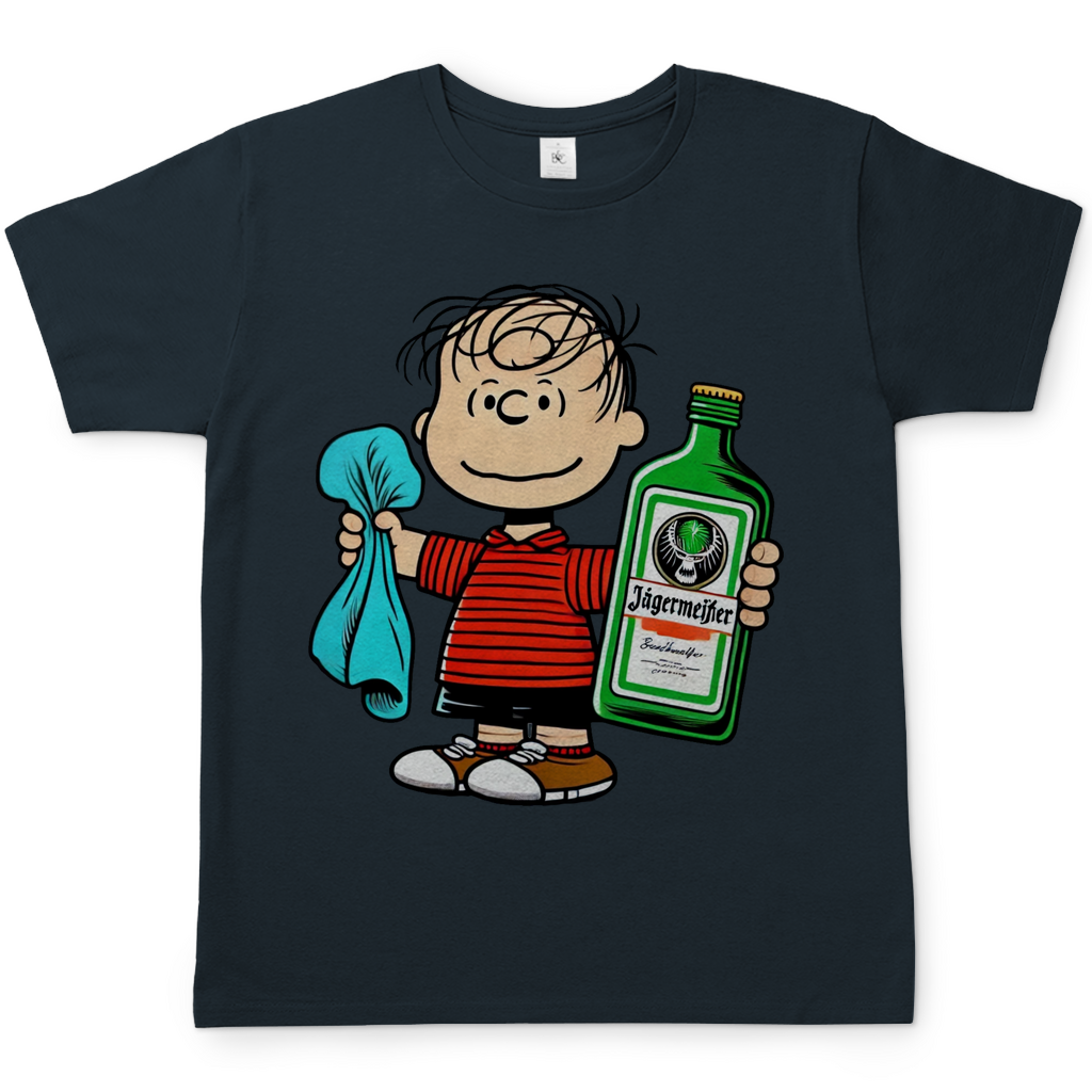 Linus van Pelt mit Jäger -  Die Peanuts - Herren Shirt