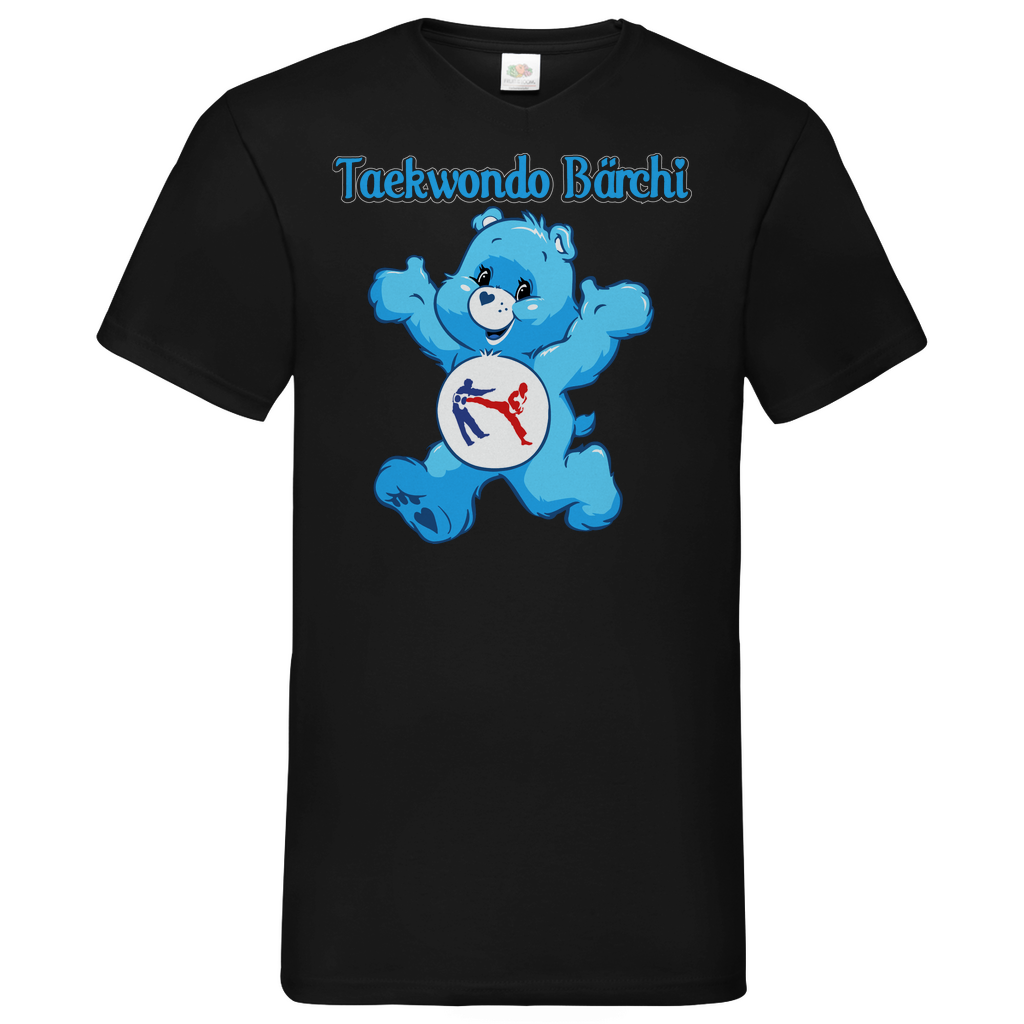 Taekwondo Bärchi - Glücksbärchi - Herren V-Neck Shirt Black